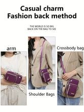 Load image into Gallery viewer, Mini Fashion Cellphone Bag, Trendy Zipper Crossbody Bag, Women&#39;s Casual Handbag, Card Holder &amp; Purse
