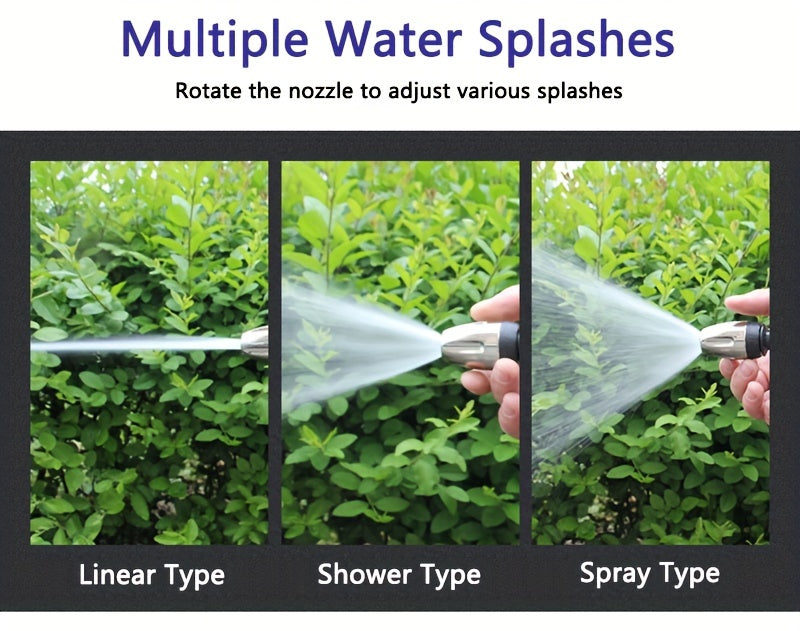 [High-Pressure Water Gun] High-Pressure Quick Connect Adapters Car Washing Water Gun | Universal 3/4 & 1/2 Inch Multi-Purpose Garden Hose Nozzle with Foam Tank - Compact & Adjustable for Cars, Gardens, Pets & Outdoor Cleaning