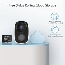 Load image into Gallery viewer, 2K 3MP Wireless Outdoor Security Camera with Spotlight, Siren Alarm, 2-Way Audio, Color Night Vision, AI &amp; PIR Motion Detection, and AI Detection for Home Security
