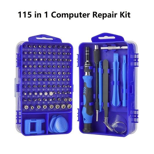 115 In 1 Computer Repair Kit Magnetic Precision Screwdriver Set Small Impact Screw Driver Set With Case For Smartphone, IPad, PC, Camera, Laptop, Glasses, Watch, Mini Pocket Tool Set