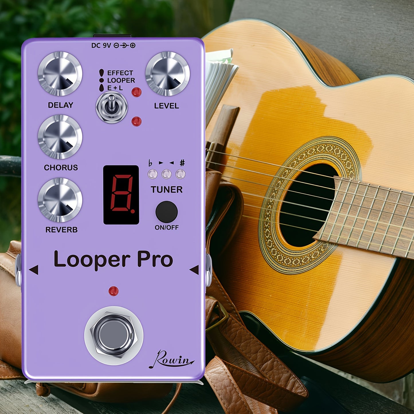 40s Electric Guitar Effects Pedal with Seamless Looping, Unlimited Layering & Premium Chorus, Delay, Coordinator Effects for Unmatched Soundscapes