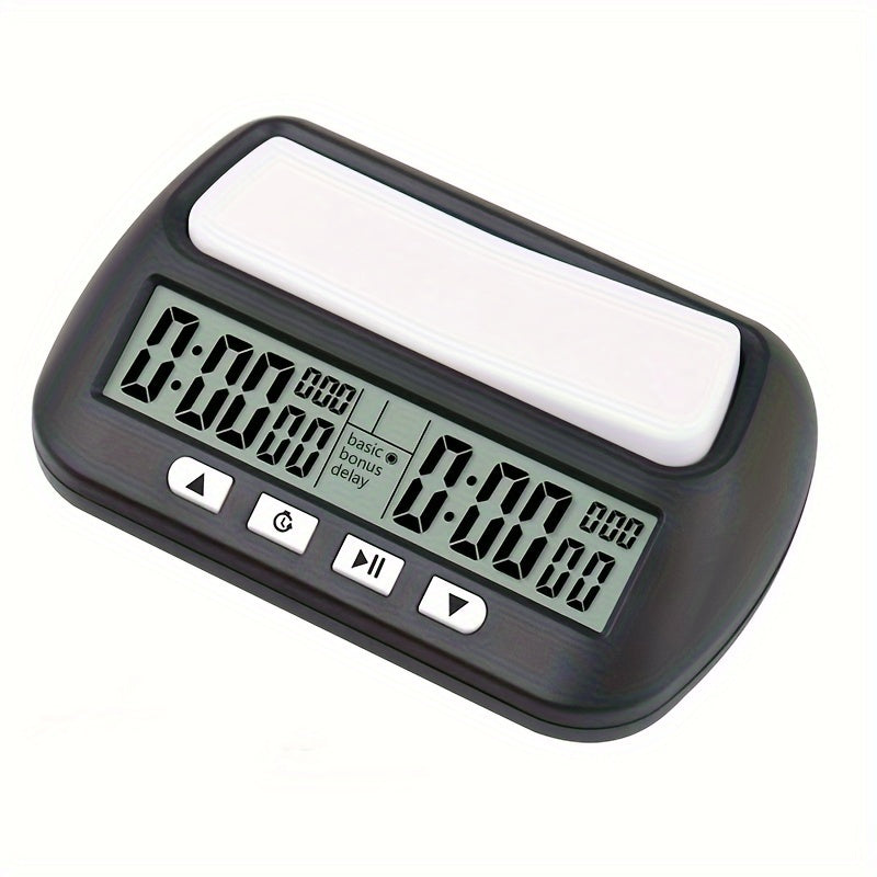 1pc Portable Digital Chess Clock with Count Up/Down Timer and LED Display - Perfect Gift for Chess Enthusiasts (Battery Not Included)