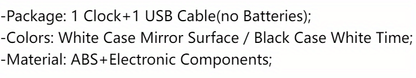 1pc Smart Voice-Controlled LED Desk Clock with Snooze Function - Silent Digital Alarm for Bedroom & Office Use