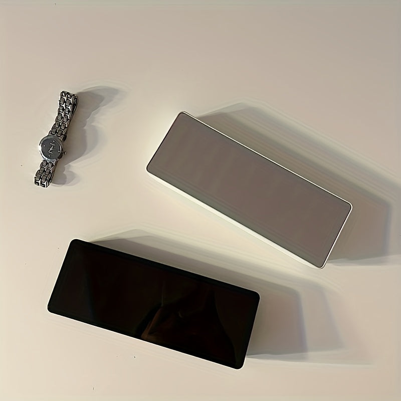 1pc Smart Voice-Controlled LED Desk Clock with Snooze Function - Silent Digital Alarm for Bedroom & Office Use