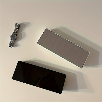 1pc Smart Voice-Controlled LED Desk Clock with Snooze Function - Silent Digital Alarm for Bedroom & Office Use