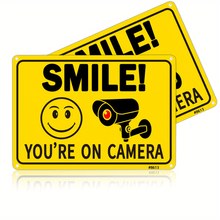 Load image into Gallery viewer, 2pc 2-Pack Outdoor Security Camera Signs, UV-Resistant Aluminum, 10x7 Inches, Driveway Alert for Home, Business, and CCTV

