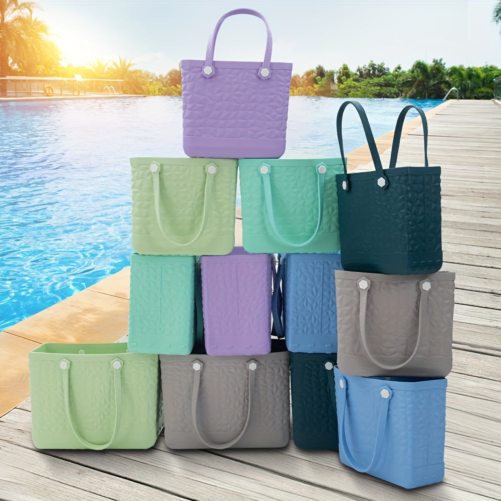 EVA Beach Tote Bag, Large Capacity Tote Bag For Beach, Pool Boat, Groceries, Sports