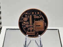 Load image into Gallery viewer, Bitcoin Copper Round - 1oz Pure 0.99% Copper Coin - Limited Edition Bitcoin Coin
