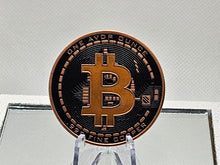 Load image into Gallery viewer, Bitcoin Copper Round - 1oz Pure 0.99% Copper Coin - Limited Edition Bitcoin Coin
