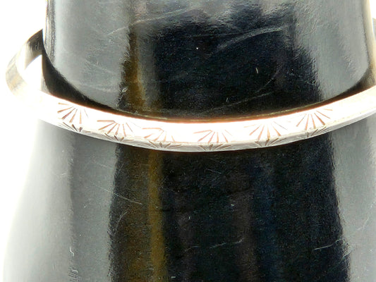Native American Vintage Sterling Silver Jewelry Cuff w/ Indian Symbol Bracelet