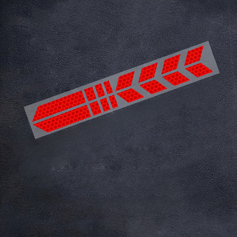High-Visibility Reflective Stickers for Motorcycles, Helmets & Cars - Waterproof & Sun-Resistant PVC Labels