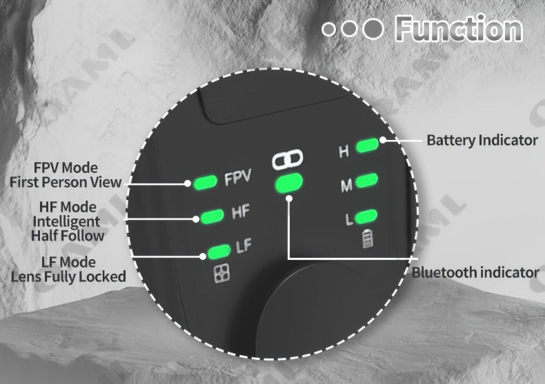 QAML F8 Handheld 3-Axis Gimbal Phone Holder Anti Shake Video Record Stabilizer for Xiaomi iPhone Cellphone Smartphone
