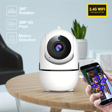 Load image into Gallery viewer, 1pc High-definition Camera, 2.4G Wireless Wifi Security Home Camera, Baby And Pet Monitor, 1080P Wireless Automatic Tracking Monitor, Motion Detection And Tracking, Night Vision, Two-way Voice, High Security
