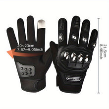 Load image into Gallery viewer, A Pair Of Durable Touch -screen Motorcycles And Electric Bicycle Gloves, With Stainless Steel Protection -not Water Washing Polyester Fiber, Outdoor Leisure
