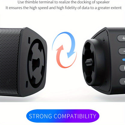 20W 3D Wireless Home Theater Computer Stereo Surround Speakers - Transformable into Two TV Speakers - Perfect Gift for Any Occasion