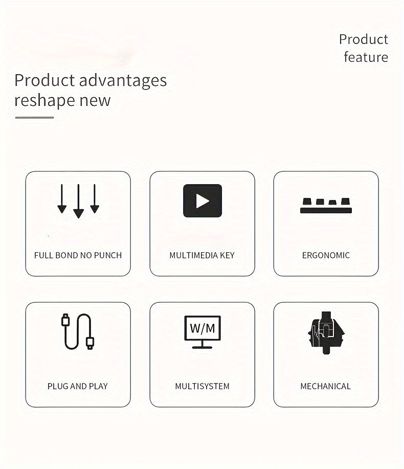 MageGee 75% Mechanical Gaming Keyboard With Blue Switch, LED Backlit Keyboard, 87 Keys Compact TKL Wired Computer Keyboard For Windows Laptop PC Gamer Gift For Birthday/Easter/Boy/Girlfriend