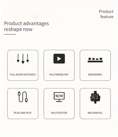 MageGee 75% Mechanical Gaming Keyboard With Blue Switch, LED Backlit Keyboard, 87 Keys Compact TKL Wired Computer Keyboard For Windows Laptop PC Gamer Gift For Birthday/Easter/Boy/Girlfriend