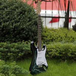 IRIN Maple Electric Guitar, WithLightning Graphics, Good Sound Effects, And Good Sound Quality, Scope Light, Suitable For Beginners