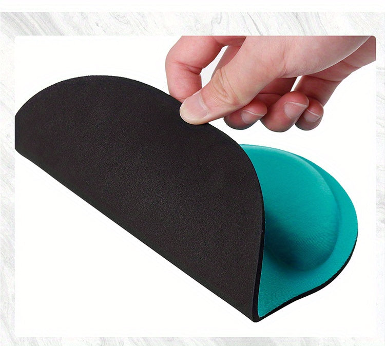 [One Ergonomic Wrist Support Cushion] Ergonomic EVA Wrist Support Cushion, Non-Slip Memory Foam Mouse Pad, Comfortable Skin-Friendly Desk Rest for Office Computer Use