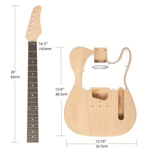Load image into Gallery viewer, DIY 6-String TL Style Electric Guitar Kits With Mahogany Body, Maple Neck And Accessories
