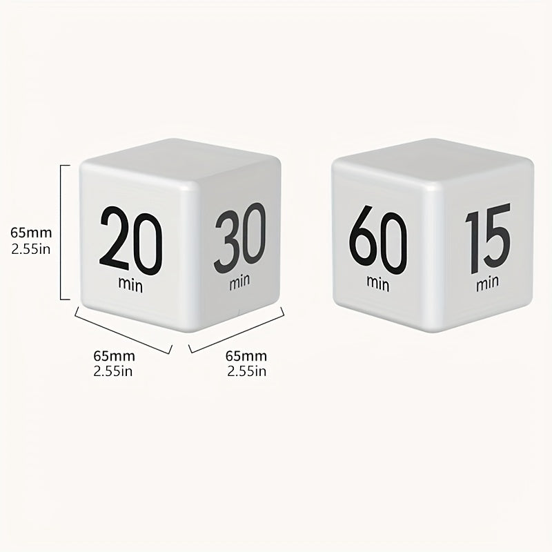 1pc, Lightweight LCD Cube Timer, Countdown Reminder Mini Kitchen Alarm Clock for Shower/Study/Cooking, Time Management, Sports, Practical Kitchen Timer