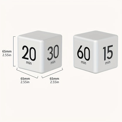 1pc, Lightweight LCD Cube Timer, Countdown Reminder Mini Kitchen Alarm Clock for Shower/Study/Cooking, Time Management, Sports, Practical Kitchen Timer