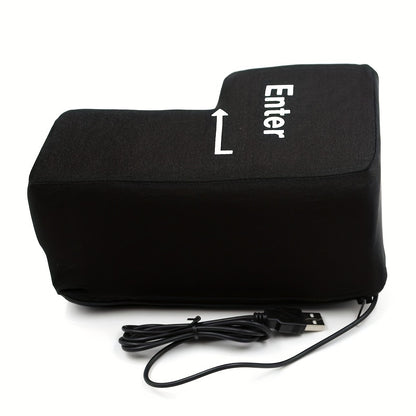 Big Enter Key, Super Large Enter Key Computer USB Enter Key Adult Venting Pillow Nap Pillow Decompression