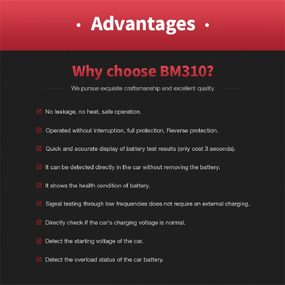 Mini 12V Car Battery Tester Digital Alternator Tester 6LED Lights Detect Display Car Tool Auto Battery Tester For Car Motorcycle