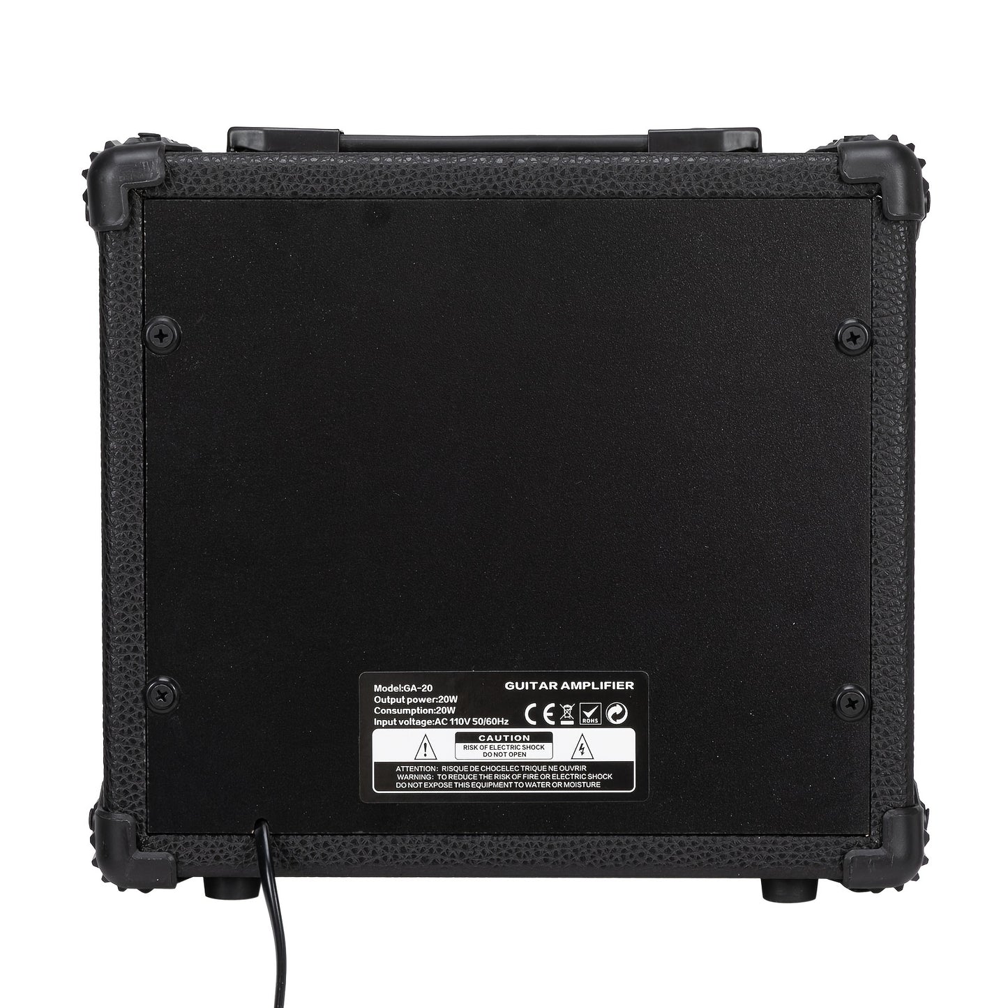 20W Electric Guitar Combo Amp - Compact, Portable, and Powerful GA-20 Amplifier for Beginners and Professionals - Ideal for Practice, Performance, and Recording