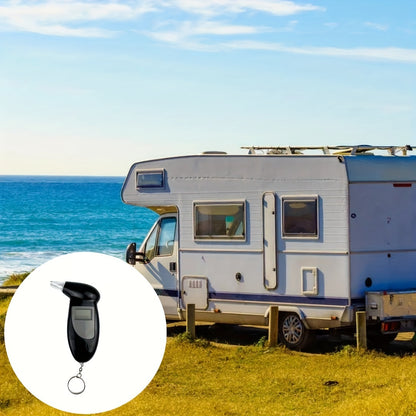 Portable Digital Breathalyzer - Accurate Blood Alcohol Content Test, Battery-Free Operation, Ideal for Car Accessories