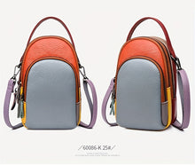 Load image into Gallery viewer, Mini Crossbody Cellphone Bag - High-Quality Genuine Leather, Fashionable Handbag for Women, Stylish Shoulder Bag with Adjustable Strap, Spacious Messenger Sac for Mobile Phones and Essentials - Designer Fashion Accessory
