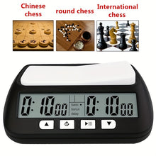 Load image into Gallery viewer, 1pc Portable Digital Chess Clock with Count Up/Down Timer and LED Display - Perfect Gift for Chess Enthusiasts (Battery Not Included)
