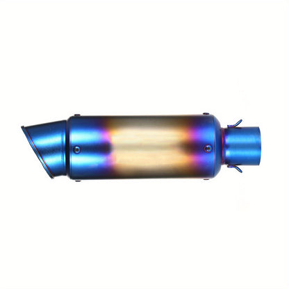 1pc Lixada Universal Stainless Steel Motorcycle Exhaust Pipe, 38-51mm, Tail Refit Exhaust Muffler for ATV, Motorcycles