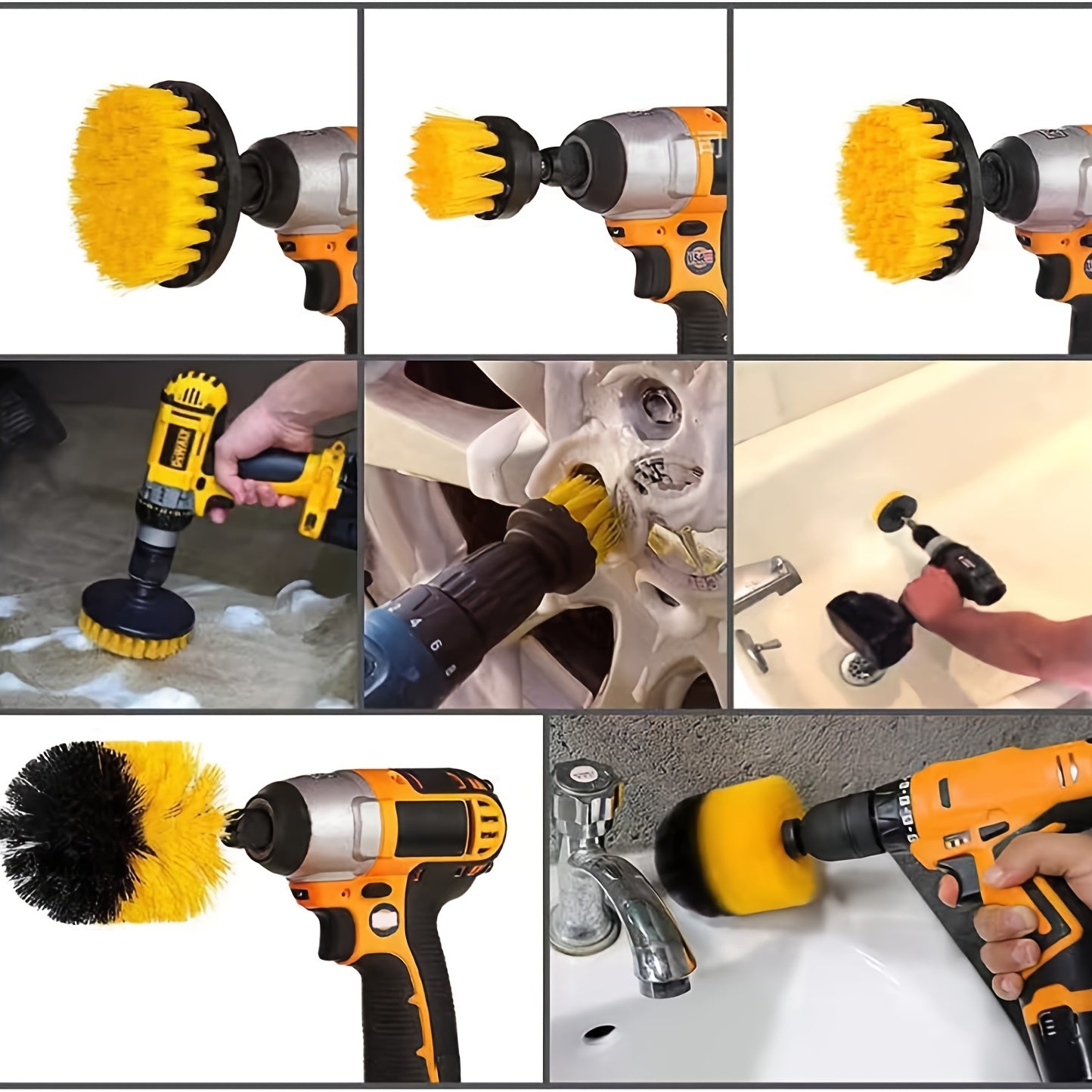 26Pcs Car Detailing Brush Set, Car Detailing Kit, Car Drill Brush/Wheel Brushes/Air Vent Brush/Buffing Sponge Pads Kit/Washing Mitt/Cleaning Cloth