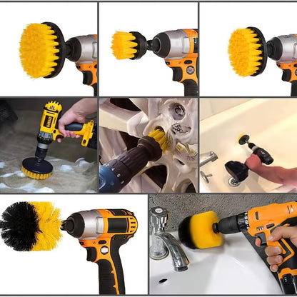 26Pcs Car Detailing Brush Set, Car Detailing Kit, Car Drill Brush/Wheel Brushes/Air Vent Brush/Buffing Sponge Pads Kit/Washing Mitt/Cleaning Cloth