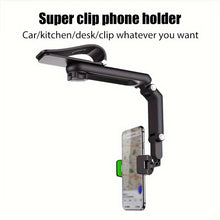 Load image into Gallery viewer, Universal 1080° Rotating Sun Visor Cellphone Car Holder - Multi-Functional Mobile Phone Mount for iPhone 7 Inch Support with Telephone Compatibility - Easy Installation and Adjustable Viewing Angle
