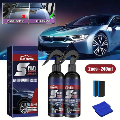 3-In-1 Car Coating Spray, Suitable for Car Paint: Fast Coating Agent - Fast Coating Car Wax Polish Waterless Car Wash Agent - Car Coating Spray - Plastic Coating Agent - Nano Coating Spray Automobile coating