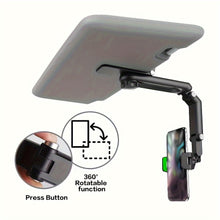 Load image into Gallery viewer, Universal 1080° Rotating Sun Visor Cellphone Car Holder - Multi-Functional Mobile Phone Mount for iPhone 7 Inch Support with Telephone Compatibility - Easy Installation and Adjustable Viewing Angle
