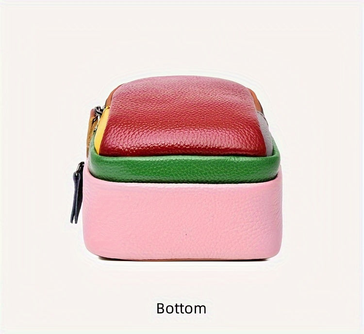 Mini Crossbody Cellphone Bag - High-Quality Genuine Leather, Fashionable Handbag for Women, Stylish Shoulder Bag with Adjustable Strap, Spacious Messenger Sac for Mobile Phones and Essentials - Designer Fashion Accessory