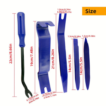 Universal Car Interior Removal Tool Kit, Pry Tool Kit For Removing Door Cleats And Audio Dashboard