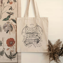 Load image into Gallery viewer, Canvas Tote Bag with Books and Wings Pattern, Machine Washable, No-Closure Shoulder Bag for School, Shopping, and Groceries
