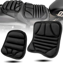 Load image into Gallery viewer, Universal Motorcycle Seat Cushion Cover - Premium Lycra Fabric, Breathable, Shock-Absorbing, Non-Inflatable - Compatible with Most Motorcycles, Front and Rear Seat, Comfort and Support Accessory
