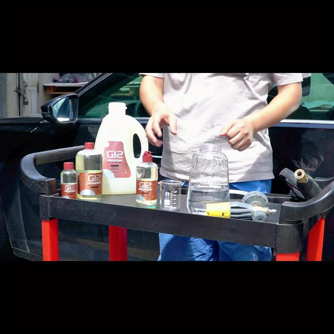 Mega Foam Car Wash Soap - High-Concentrated Foam Wash For Cars - Natural Citrus Scent, Non-Streaking, Safe For All Surfaces, 30% Active Ingredients For Superior Cleaning And Lubrication, Phosphate-Free, Neutral PH Formula