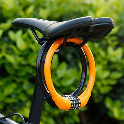 Security Bike Lock, 4 Digit Resettable Combination Cable Lock For Bicycle