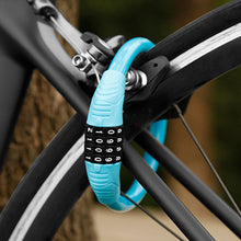 Load image into Gallery viewer, Security Bike Lock, 4 Digit Resettable Combination Cable Lock For Bicycle
