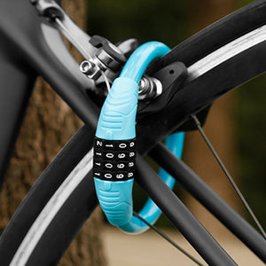 Security Bike Lock, 4 Digit Resettable Combination Cable Lock For Bicycle