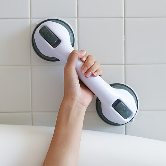 Modern Non-Slip Shower Handle - Easy Install, Powerful Suction, Safety Grip, No-Drill, Contemporary Design for Bathroom Security