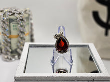 Load image into Gallery viewer, Women's Ruby Style Red Pendant 925 Sterling Silver Jewelry Simulated Diamonds
