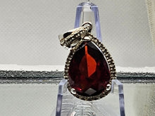 Load image into Gallery viewer, Women's Ruby Style Red Pendant 925 Sterling Silver Jewelry Simulated Diamonds
