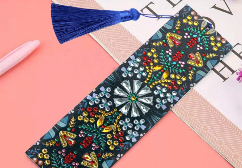 Colorful 5D Diamond Art Bookmark Cross Stitch Embroidery DIY Diamond Painting Artwork Mosaic Great Back to School Gifts